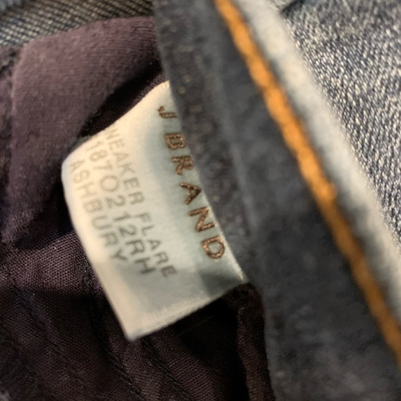 J brand sneaker flare blue denim jeans 27 - Picture 4 of 5